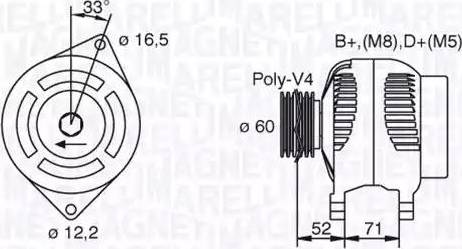 Magneti Marelli 063321608010 - Генератор autozip.com.ua