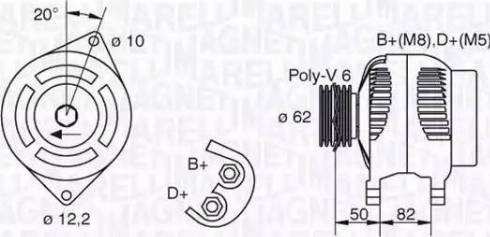 Magneti Marelli 063321618010 - Генератор autozip.com.ua