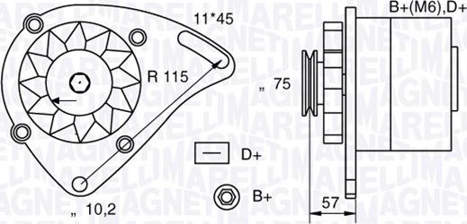 Magneti Marelli 063321067010 - Генератор autozip.com.ua