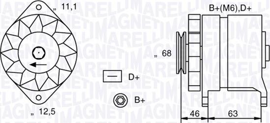 Magneti Marelli 063321021010 - Генератор autozip.com.ua