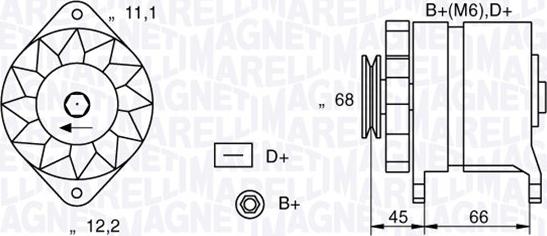 Magneti Marelli 063321112010 - Генератор autozip.com.ua