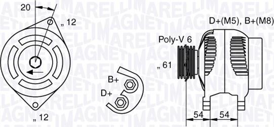 Magneti Marelli 063321826010 - Генератор autozip.com.ua