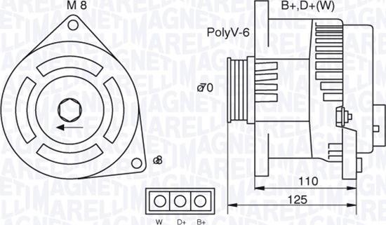 Magneti Marelli 063321346010 - Генератор autozip.com.ua