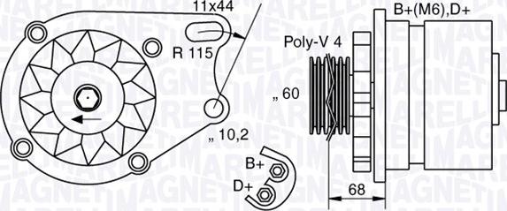 Magneti Marelli 063321747010 - Генератор autozip.com.ua