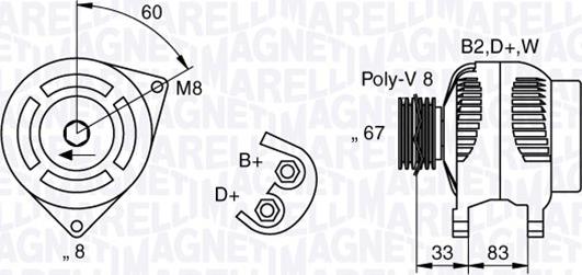 Magneti Marelli 063321753010 - Генератор autozip.com.ua