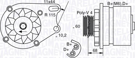 Magneti Marelli 063321761010 - Генератор autozip.com.ua