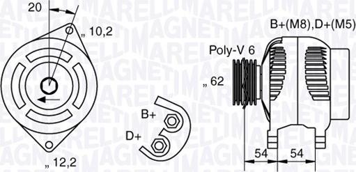 Magneti Marelli 063321729010 - Генератор autozip.com.ua