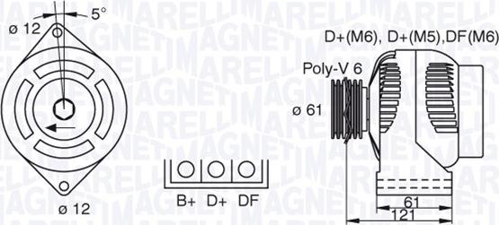Magneti Marelli 063730014010 - Генератор autozip.com.ua