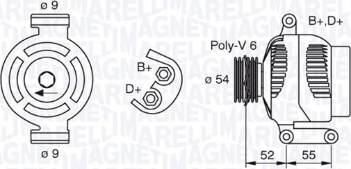 Magneti Marelli 063377493010 - Генератор autozip.com.ua