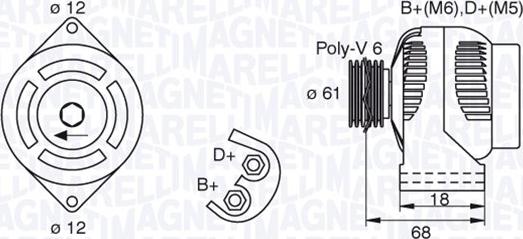 Magneti Marelli 063377492010 - Генератор autozip.com.ua