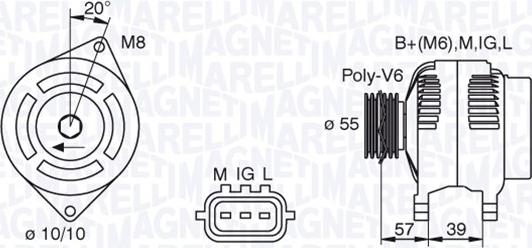 Magneti Marelli 063377439010 - Генератор autozip.com.ua