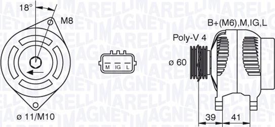 Magneti Marelli 063377438010 - Генератор autozip.com.ua