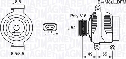 Magneti Marelli 063377423010 - Генератор autozip.com.ua