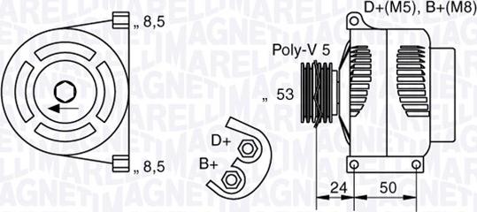 Magneti Marelli 063377002010 - Генератор autozip.com.ua