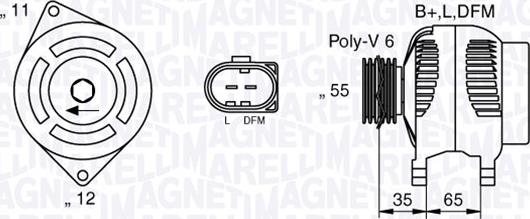 Magneti Marelli 063377014010 - Генератор autozip.com.ua