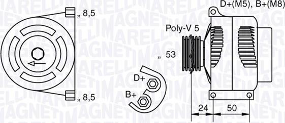 Magneti Marelli 063377010010 - Генератор autozip.com.ua