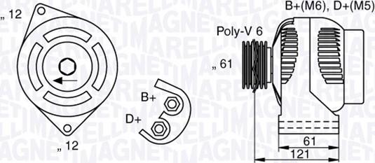 Magneti Marelli 063377017010 - Генератор autozip.com.ua