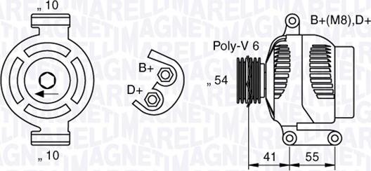 Magneti Marelli 063377028010 - Генератор autozip.com.ua