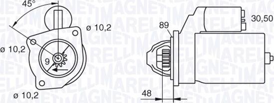 Magneti Marelli 063206834010 - Стартер autozip.com.ua