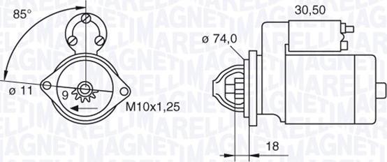 Magneti Marelli 063280049010 - Стартер autozip.com.ua