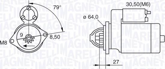 Magneti Marelli 063280045010 - Стартер autozip.com.ua