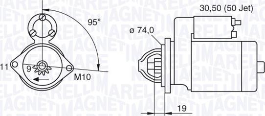 Magneti Marelli 063280048010 - Стартер autozip.com.ua