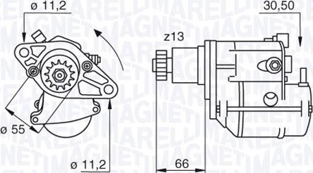 Magneti Marelli 063280053010 - Стартер autozip.com.ua