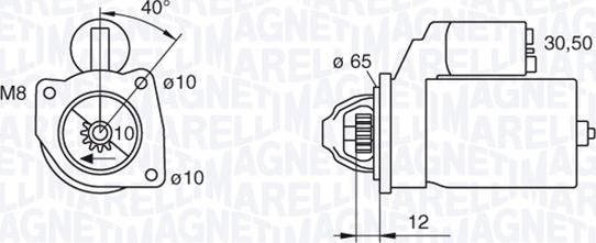 Magneti Marelli 063280061010 - Стартер autozip.com.ua