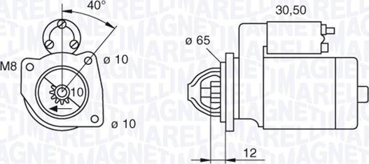 Magneti Marelli 063280062010 - Стартер autozip.com.ua