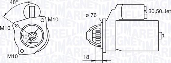 Magneti Marelli 063280008010 - Стартер autozip.com.ua