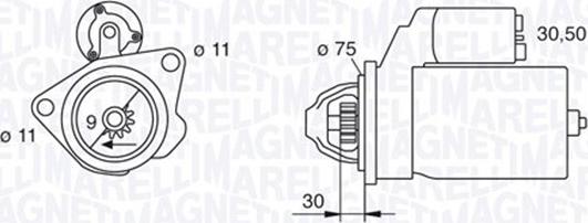 Magneti Marelli 063280034010 - Стартер autozip.com.ua