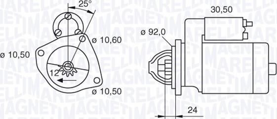 Magneti Marelli 063280020010 - Стартер autozip.com.ua