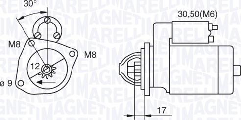 Magneti Marelli 063280021010 - Стартер autozip.com.ua