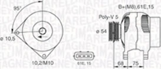 Magneti Marelli 063730025010 - Генератор autozip.com.ua