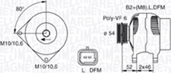 Magneti Marelli 063730027010 - Генератор autozip.com.ua