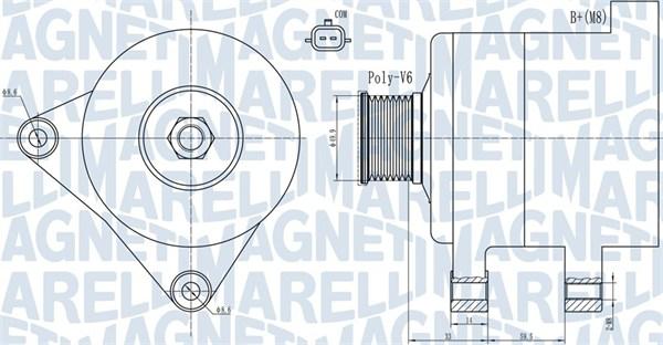 Magneti Marelli 063731945010 - Генератор autozip.com.ua