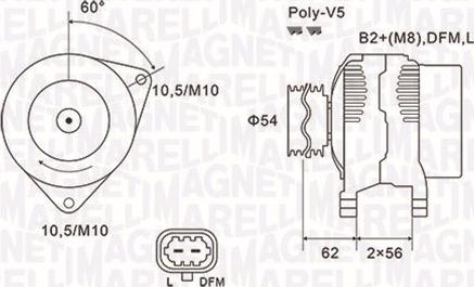 Magneti Marelli 063731940010 - Генератор autozip.com.ua