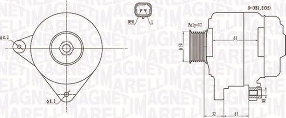 Magneti Marelli 063731959010 - Генератор autozip.com.ua