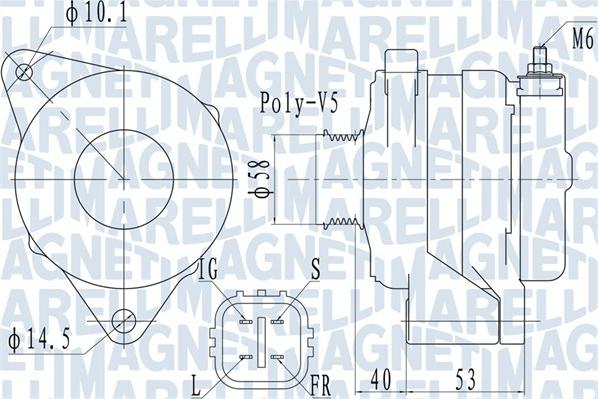 Magneti Marelli 063731950010 - Генератор autozip.com.ua