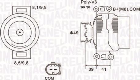 Magneti Marelli 063731953010 - Генератор autozip.com.ua