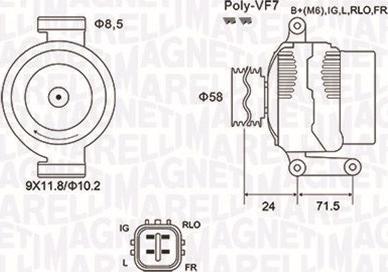 Magneti Marelli 063732029010 - Генератор autozip.com.ua