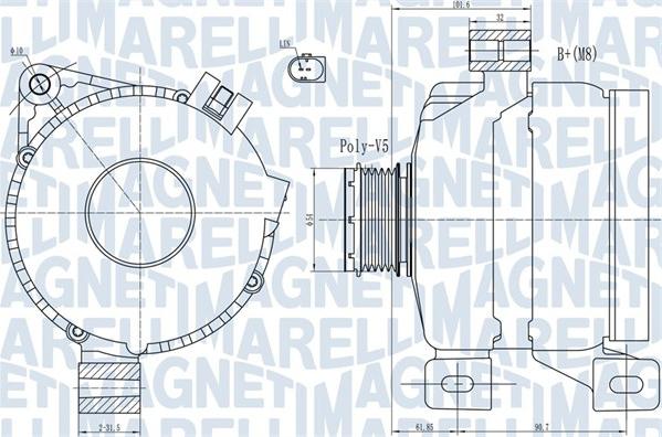 Magneti Marelli 063731968010 - Генератор autozip.com.ua