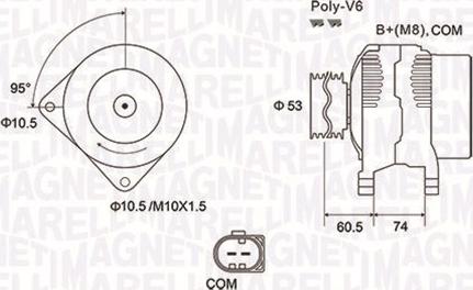 Magneti Marelli 063731905010 - Генератор autozip.com.ua