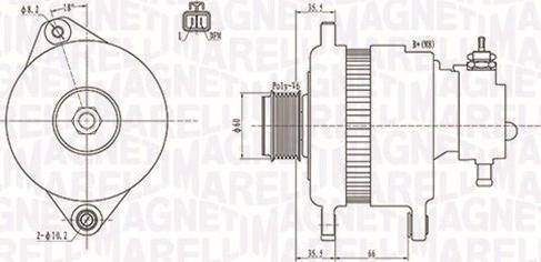 Magneti Marelli 063731900010 - Генератор autozip.com.ua