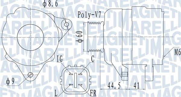 Magneti Marelli 063731981010 - Генератор autozip.com.ua