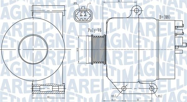 Magneti Marelli 063731987010 - Генератор autozip.com.ua