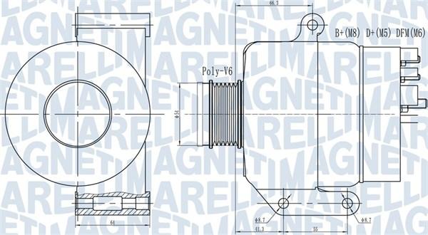 Magneti Marelli 063731935010 - Генератор autozip.com.ua