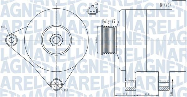 Magneti Marelli 063731936010 - Генератор autozip.com.ua