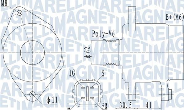 Magneti Marelli 063731930010 - Генератор autozip.com.ua