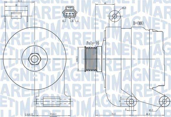 Magneti Marelli 063731931010 - Генератор autozip.com.ua